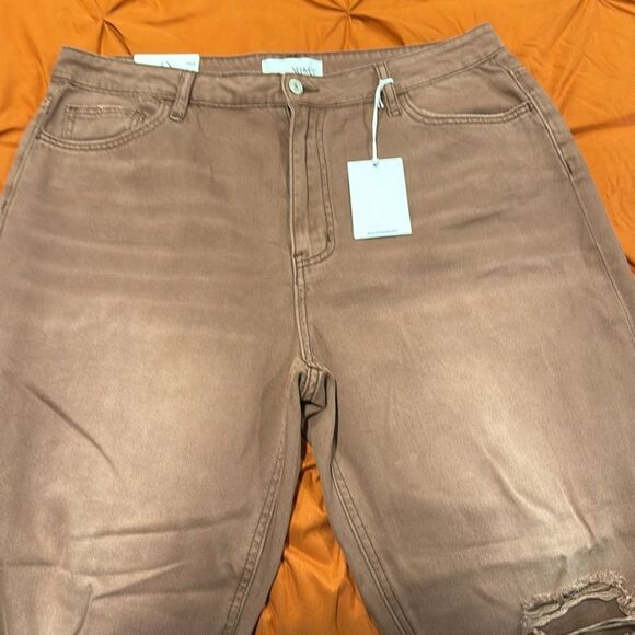 VERVET BY FLYING MONKEY 90'S VINTAGE CROP FLARE JEAN - Picture 5 of 5